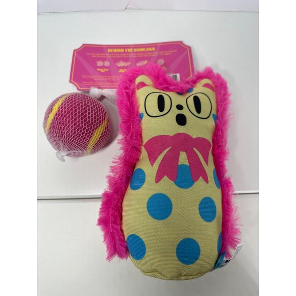 BARK Plush Carnival Dog Toys Perfect Pitch Squeaky Crinkle Ball Unicorn Lot of 2 - Picture 6 of 8